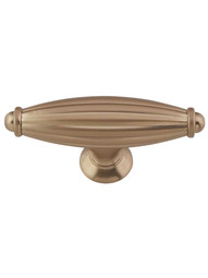 Tuscany Cabinet T-Pull Cabinet Pull - 2 5/8 inch in Brushed Bronze.